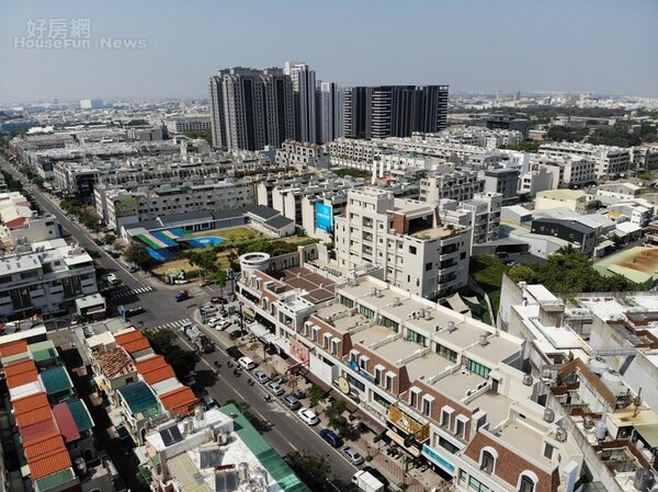 台南永康區街景空拍照（圖／有巢氏房屋提供）