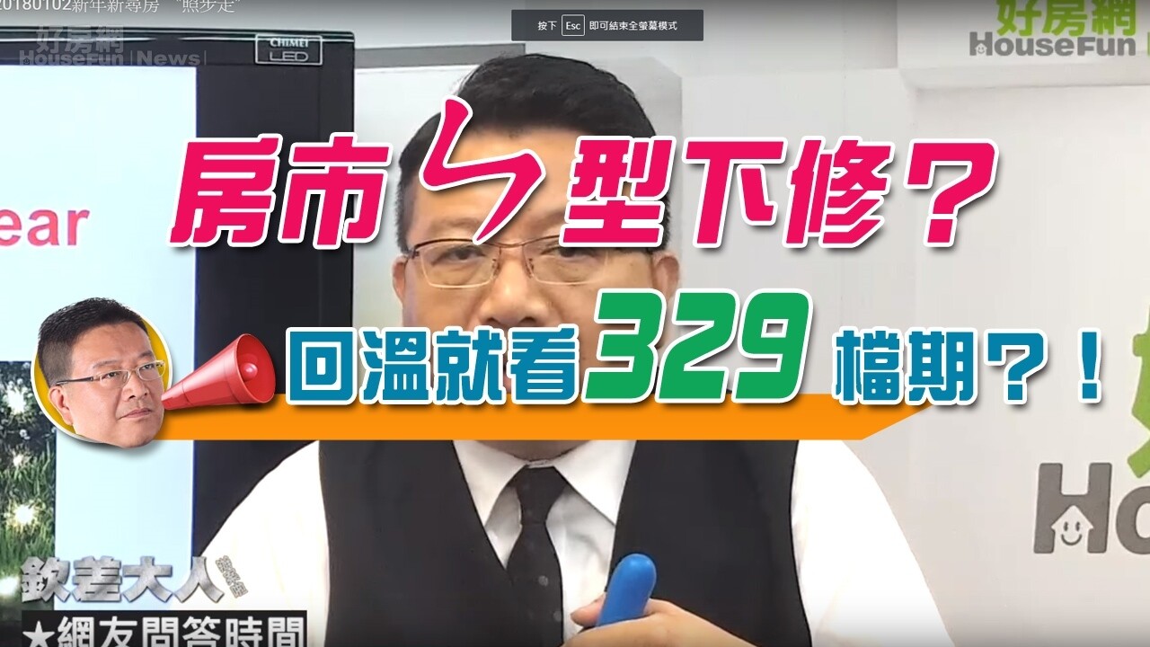 房市ㄣ型下修？ 回溫就看329檔期？！