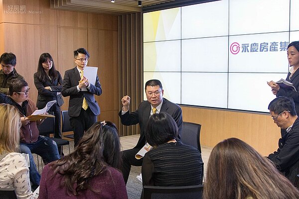 永慶房產集團總經理葉凌棋在趨勢報告結束之後,與記者分享房市近況