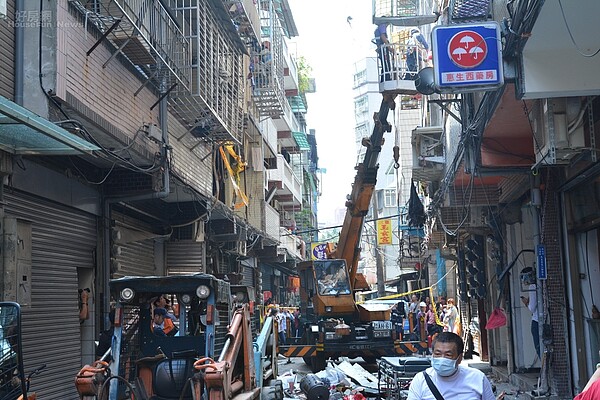 大同北路氣爆。(好房網News記者 陳韋帆/攝影)