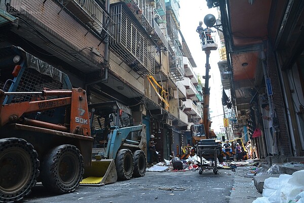 大同北路氣爆。(好房網News記者 陳韋帆/攝影)