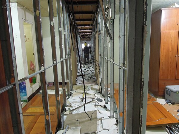 板橋違建遭拆。（好房網News記者 陳韋帆/攝影）