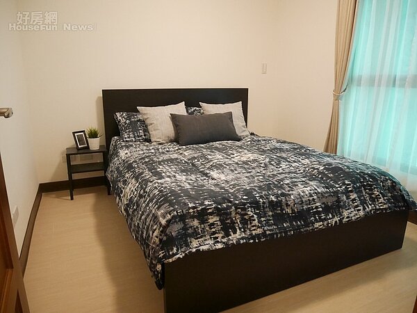 南港東明公宅一房型臥房（好房網News記者蔡孟穎／攝影）
