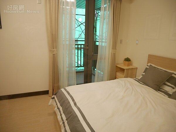 南港東明公宅二房型房間二（好房網News記者蔡孟穎／攝影）