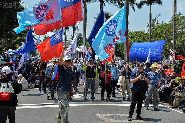 軍人年金改革立法院抗議現場。(好房網News記者張聖奕/攝影)