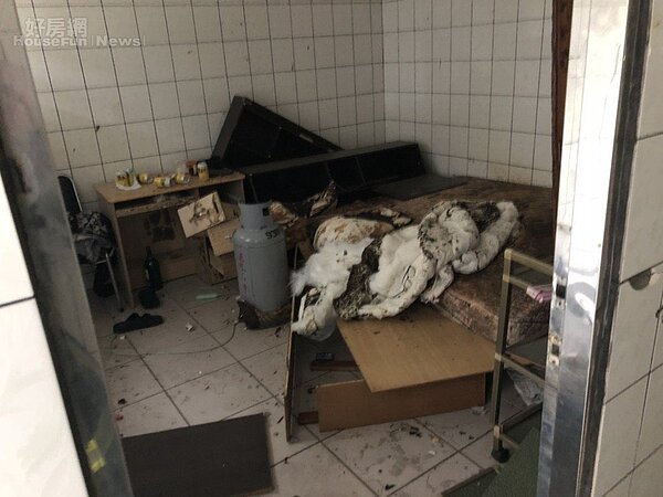 宜蘭市復興路二段某民宅2樓驚傳氣爆事件。圖/宜蘭縣消防局提供