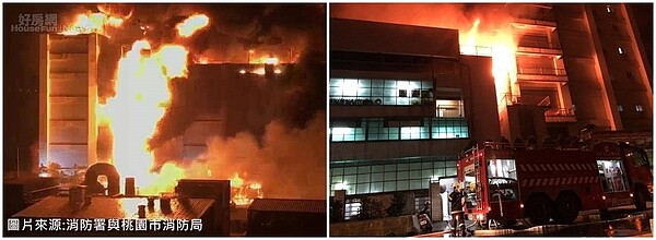 敬鵬工廠大火,造成五名消防人員殉職,兩名移工身亡