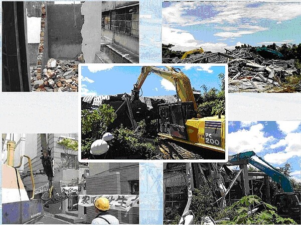 桃園違建拆除現場照(圖/翻攝自桃園市建管處)