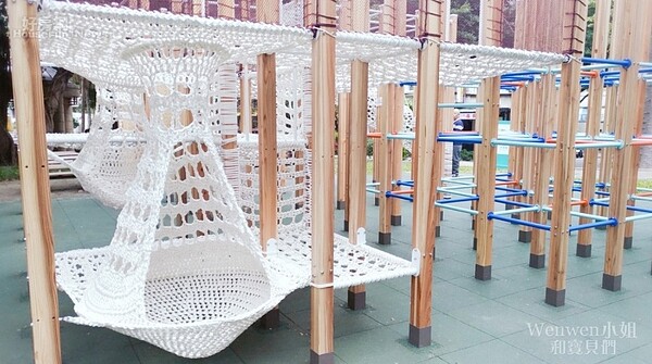 北市樹德公園大變身。圖/臉書「Wenwen小姐和寶貝們」提供。