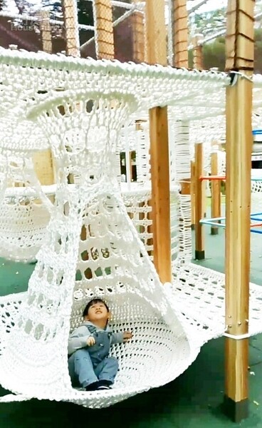 北市樹德公園改造成特色公園。圖/臉書「Wenwen小姐和寶貝們」提供。