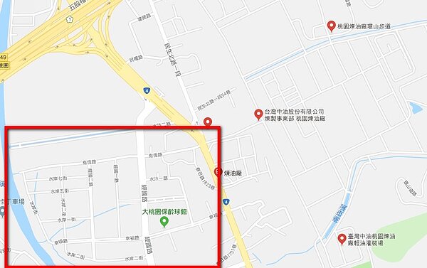 經國重劃區(翻攝google map)