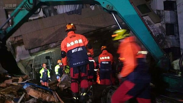 206花蓮地震救難現場。(救難人員提供)