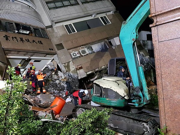 206地震207救難現場。（救難人員提供）