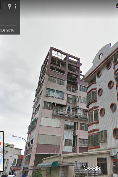 花蓮強震 「吾居吾宿」 違建 (Google Map)