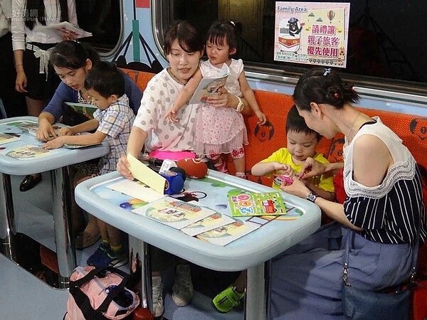 台鐵親子車廂3/3起每日增班。圖/台鐵提供