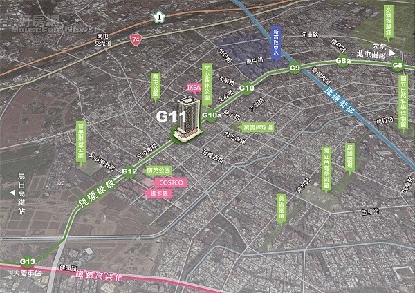 位於南屯區五權西路、文心路交叉G11土地共構開發場站,預計2月底前公開招標。圖/台中市府提供