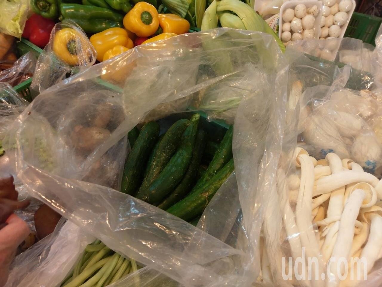 小黃瓜漲幅高。記者謝梅芬/攝影