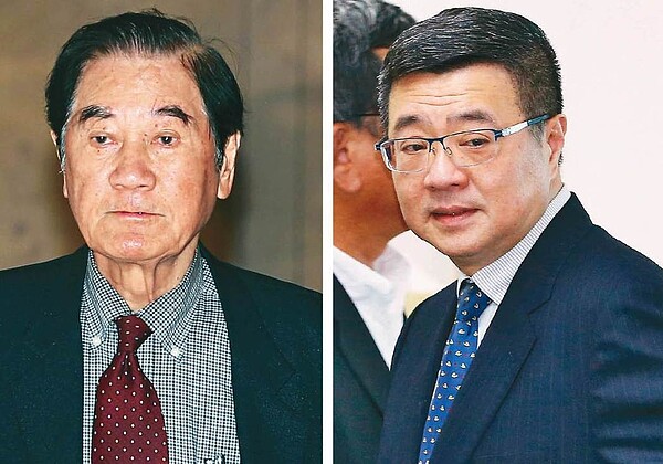 立法院臨時會擬修公司法,不但引發工商團體高度關切,還意外引爆綠營戰火。總統府前秘書長陳唐山(左)最近槓上行政院秘書長卓榮泰(右),批評卓「連我都敢騙,還從此避不見面」。 圖/聯合報系資料照片