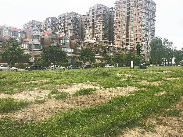 位於松山區富錦街的開心農場,耕耘超過3年半,可謂台北市「元老級」菜圃,不過上個月遭剷平。 記者張世杰/攝影