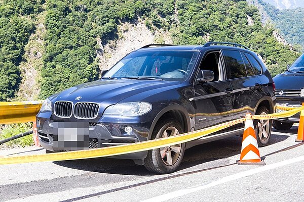 陳姓夫婦駕駛的車輛。記者蔡翼謙/攝影