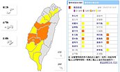 台中南投嘉義雲林豪雨特報！　慎防短時強降雨