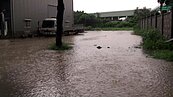 影／強降雨急猛　高雄鳥松往大寮神農路積水不退