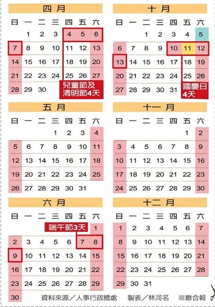2019年行事曆
