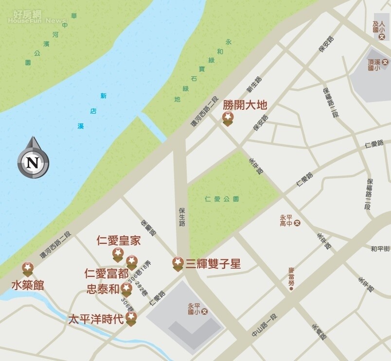 新北市　永和區／捷運加持環境清幽　仁愛公園生活圈