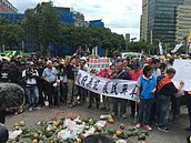 「政府無能、農民無辜」　鳳梨農北上抗議價格崩盤