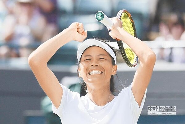 謝淑薇再寫驚奇,挺進溫布頓女單16強。(美聯社)