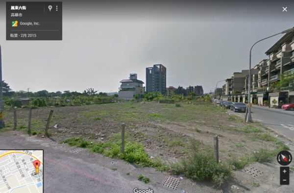 京城建設集團3月時，以旗下天剛投資之名，買下鳳山區鳳翔段1085坪土地。（Google Map）