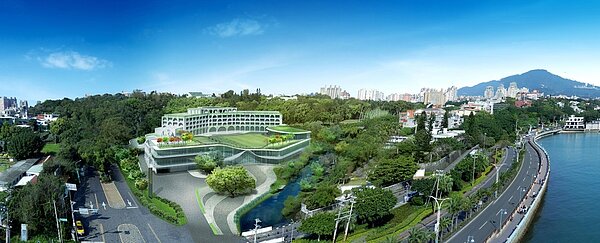 滬尾藝文休閒園區完工模擬圖。圖/新北市經發局