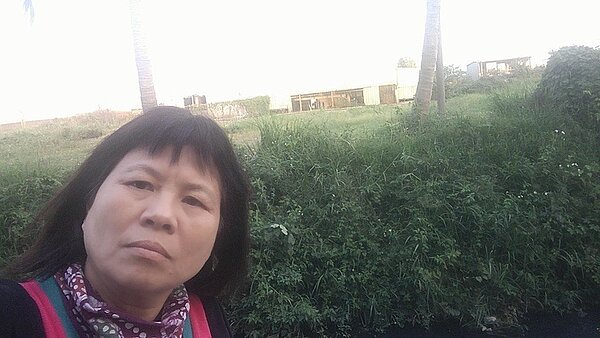 蔣月惠在頭前溪巡視。圖/取自蔣月惠臉書