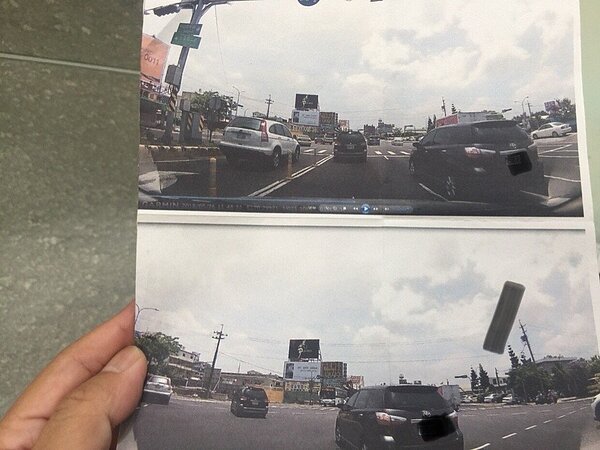 1台南市民被檢舉多車道左轉未先駛至內側車道。記者吳政修/翻攝