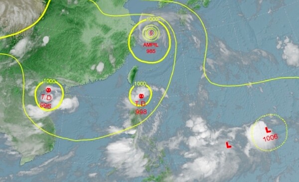 中央氣象局表示第11號颱風尚未生成。圖／擷自氣象局官網