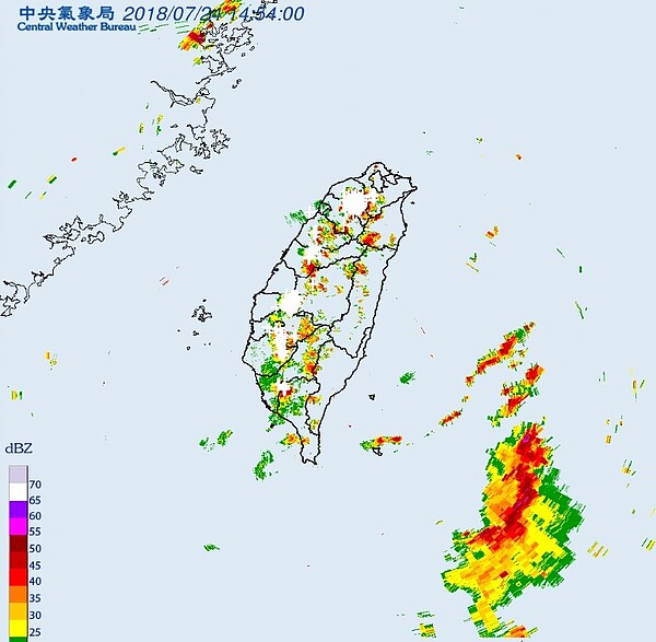 今天注意午後雷雨(氣象局)