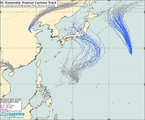 彭啟明表示，昨晚在西太平洋上、距離台灣東北東約3700公里處，今年第11號颱風悟空生成，將持續往北移動，朝日本東方海面前進，對西太平洋陸地應該沒有直接影響。而在菲律賓東方海面也有個熱帶性低氣壓，預期這也有可能發展為颱風，初步預測可能朝向北往日本的機會較大，但仍有待觀察。圖／翻攝自臉書「氣象達人彭啟明」
