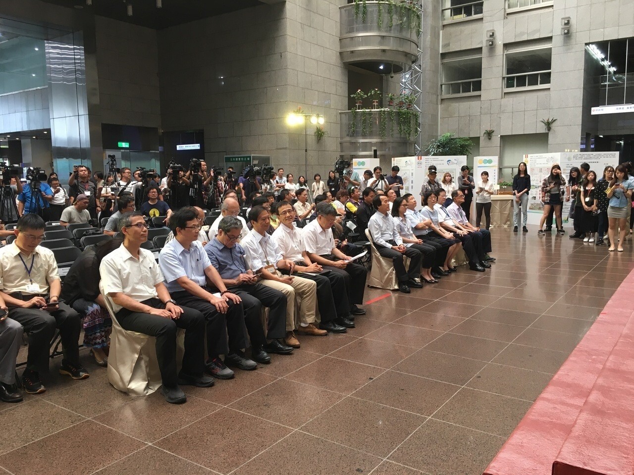 台北市長柯文哲今天出席「第二屆台北智慧生態社區設計競圖頒獎典禮」。記者張世杰/攝影