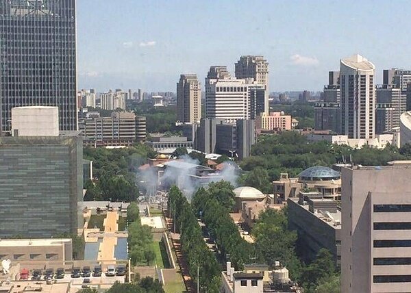 美駐中大使館疑似發生爆炸案。