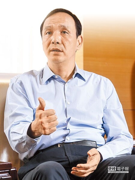 新北市市長朱立倫接受本報專訪,和大家分享任期內新北市的改變以及卸任後對未來的展望。(趙雙傑攝)