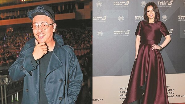 徐佳瑩（右）與比爾賈（左）宣告結婚了。 圖／聯合報系資料照
