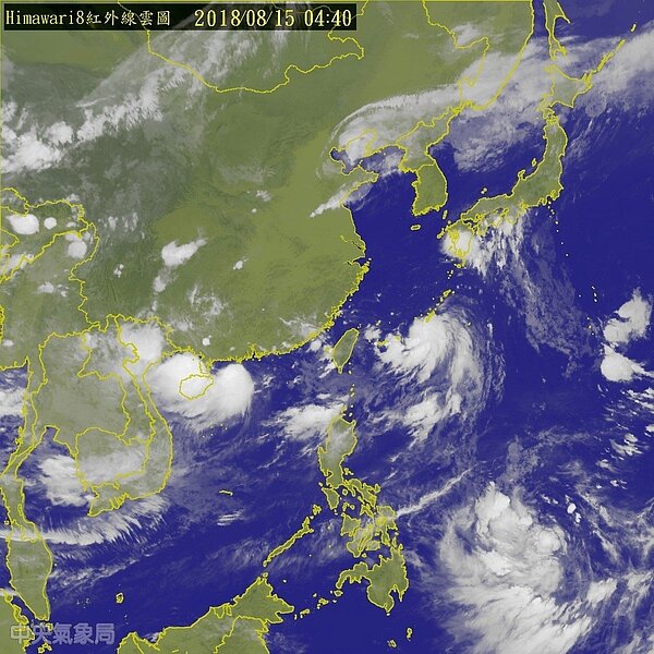 台灣東方海面低氣壓未來動態不確定性高,是否成颱也要再觀察。 圖/中央氣象局