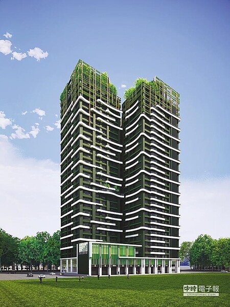 京城建設首度進軍高雄捷運生態園區站生活圈,推出「京城大苑」大樓住宅建案示意圖。圖/京城建設提供