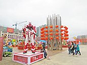 台灣燈會　水舞、動畫照夜空 