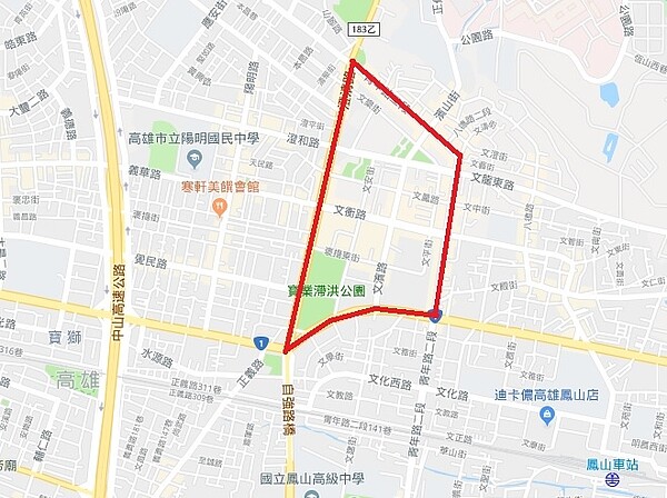 文山特區處於精華路段，商家林立生活機能便利（圖／截至google map）
