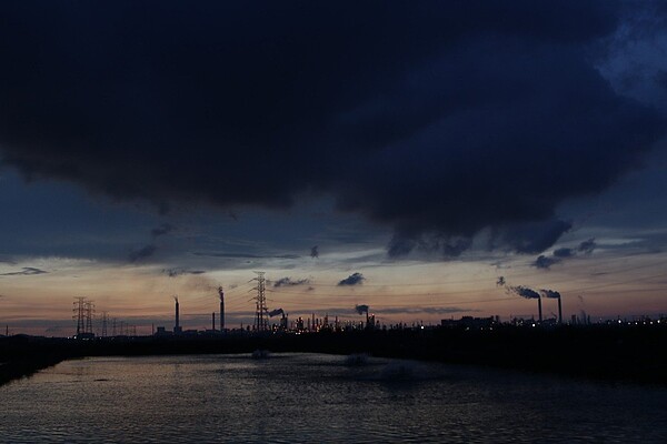 麥寮鄉的天空。圖/亞洲大學數位媒體設計學系系主任林家安提供