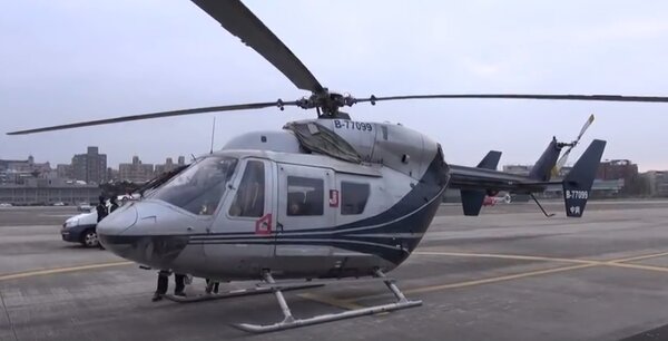 台北分署拍賣中興航空直升機現況影片。圖／擷取自YOUTUBE
