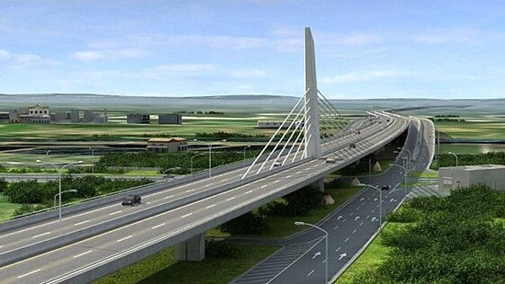 建了20多年,有「窮人的高速公路」之稱的「台61線」西濱快速公路,明年底可全線通車。圖/行政院提供