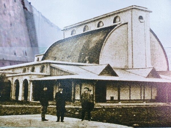 彰化市農會農業倉庫當年原貌。 記者劉明岩/翻攝