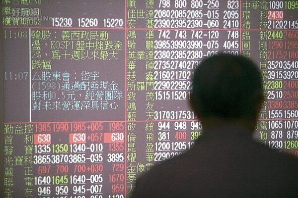 台股示意圖。 圖／聯合報系資料照